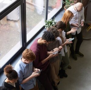 People Holding Their Phones