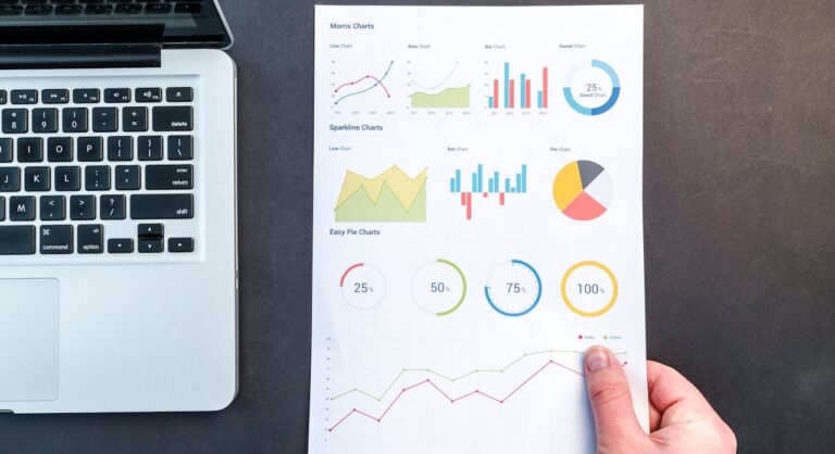 Person Holding Chart And Bar Graph